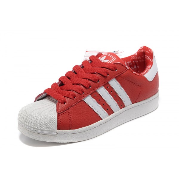 adidas superstar femme rouge